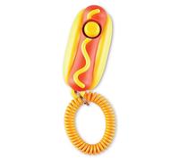 BrightKins Cliqueur de Dressage pour Chiens Hot-Dog, cliqueur de Dressage pour Chiens avec Bracelet Flexible, Solutions de Dressage et de comportement pour Chiens, 1 pièce
