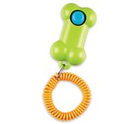 BrightKins Cliqueur de Dressage pour Chiens os, cliqueur de Dressage pour Chiens avec Bracelet Flexible, Solutions de Dressage et de comportement pour Chiens, 1 pièce