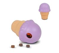 BrightKins Distributeur de friandises pour Chiens, en Forme de Cornet de Glace, Jeu interactif pour Petits Chiens, favorise la Stimulation intellectuelle, Permet de ralentir Les Prises Alimentaires