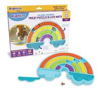 Brightkins Puzzle apaisant Arc-en-Ciel - Planche de Puzzle d'extérieur - Jouets interactifs pour Chien - Anniversaire - Gamelles d'enrichissement - Dentition et Mastication pour Chiot - Mangeoire