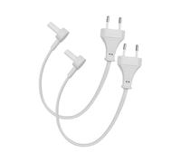 BrightOn® Lot de 2 câbles d'alimentation de rechange, compatibles avec les haut-parleurs Sonos ERA 100, ERA 300 et Mini Sub, version européenne, 0,3 m, blanc