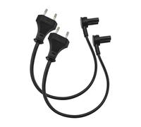 BrightOn® Lot de 2 câbles d'alimentation de rechange, compatibles avec les haut-parleurs Sonos ERA 100, ERA 300 et Mini Sub, version européenne, 0,3 m, noirs