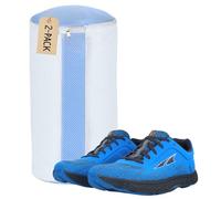 BrightOn® Lot de 2 sacs de machine à laver à chaussures - Nettoyage complet à 360 degrés, doublure en fibre moelleuse, fermeture éclair robuste dissimulée, sacs à linge réutilisables pour chaussures