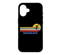Brighton Utah Ski Ski Rétro Soleil Vintage Sunset Fun Coque pour iPhone 16