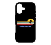 Brighton Utah Ski Ski Rétro Soleil Vintage Sunset Fun Coque pour iPhone 17
