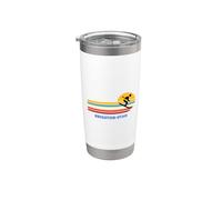 Brighton Utah Ski Ski Rétro Soleil Vintage Sunset Fun Gobelet isotherme en acier inoxydable double paroi