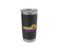Brighton Utah Ski Ski Rétro Soleil Vintage Sunset Fun Gobelet isotherme en acier inoxydable double paroi