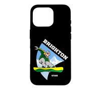 Brighton Utah Snowboarder Enfants Vacay Coque pour iPhone 16 Pro