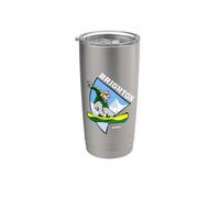 Brighton Utah Snowboarder Enfants Vacay Gobelet isotherme en acier inoxydable double paroi