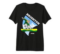 Brighton Utah Snowboarder Enfants Vacay T-Shirt Haut de Gamme