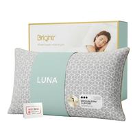 Brightr® Oreiller Luna Mousse a Memoire pour Douleurs Cervicales et Epaules | Hauteur Ajustable | Parfait pour Dormeurs sur le Cote | Recommande par Osteopathes | Frais et Antiacariens Fermete Moyenne