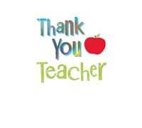 BRIGHTSIDE Carte de remerciement pour professeur, multicolore, 22,86 x 12,7 cm, de qualité supérieure, avec enveloppe