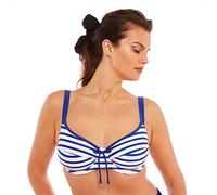 Brigitte Bardot Bain - Haut de Maillot à Armatures Mariniere - Bleu - 100D - Femme