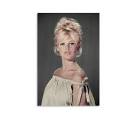 Brigitte Poster mural esthétique Bardot pour salon, chambre à coucher, peinture décorative avec couverture - 30 x 45 cm - Style sans cadre
