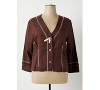 brigitte saget vestes femme de couleur marron 44