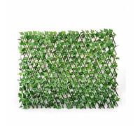 Brigros - Haie artificielle de treillis de saule avec feuilles de lierre, imitation haie de jardin extérieur 120 x 30 cm, imitation haie extérieure rouleau couvrant et décoratif