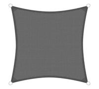 Brigros - Rideau d'ombrage extérieur carré en PEHD 180 g/m2 avec Anneaux en Acier Inoxydable, Anti-UV, avec Sac, Toile de Soleil pour extérieur, Dimensions 3 x 3, 4 x 4 5 x 5 cm, Voile Ombre Jardin