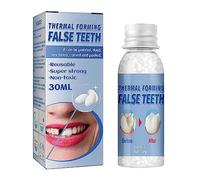 Brigtviee Adhésif pour Prothèses, Temporary Tooth Repair Kit Teeth and Gaps False Teeth Solid Denture Adhesive,Dents du Kit De Réparation Et Lacunes Adhésif pour Dentier À Solide (30Ml)