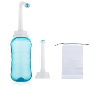 Brigtviee Bidet Portable Soin Post-Partum - 500ml Peri Bottle pour Douche Intime Périnée Femmes - Bidet à Main pour Voyage, Pompe Lavage, Bouteille Périnéale, Bidet Toilette WC, 500ml,Bleu