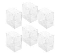 BRIGTWISE 6 Pièces Boîte de Rangement Transparente en Acrylique | Écrin Élégant pour Bracelet ou Montre, Anti-rayures, Présentation Soignée, Transport Pratique, Voyage, Marché Artisanal