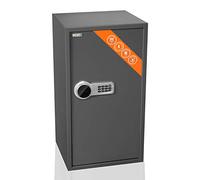 Brihard Business XXL coffre-fort électronique LCD 73x40x36 cm - Coffre-fort avec code extra large - Verrouillage clavier numérique, Étagère réglable x 2