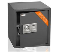 Brihard Coffre-fort biométrique - Clavier numérique 2 en 1 et coffre-fort anti-empreintes digitales - Grand coffre-fort 40 x 38 x 38 cm pour le bureau - Coffre-fort de sécurité anti-chocs