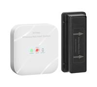 briidea Alarme de boîte aux lettres sans fil 152,4 m avec flash LED et alertes sonores, rappel de batterie faible, installation facile, sécurisez votre courrier et ne manquez jamais une alerte