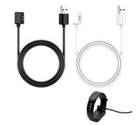 Briking 2 Pièces Chargeur Magnétique pour Xiaomi Smart Band 10/9/8 et Redmi Watch 5/4/3, Câble de Charge USB Rapide 1M de Remplacement pour Montre Connectée (Noir + Blanc)