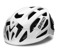 Briko Blaze Helmet Adulte Unisexe, Blanc Brillant, L