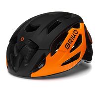 Briko Blaze, Helmet Unisexe Adulte, Matt Black-Orange, M