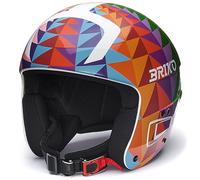 Briko Helmet Adulte Unisexe, Noir Brillant, Blanc, XXL