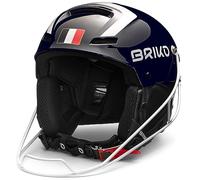 Briko Helmet Adulte Unisexe, Shiny Tangaroa Blue - White, 54