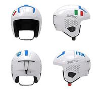 Briko Helmet Adulte Unisexe, Shiny White-Science Blue, S