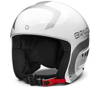 Briko Helmet Mixte Enfant, Brillant, Blanc, argenté, XS