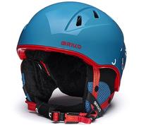 Briko Helmet Mixte Enfant, Shiny Allports Blue - Monza Red - Snowman, XS