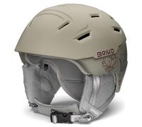 Briko Helmet pour Femmes, Matt Shiny Nomad Beige-Tawny Port Plum, S