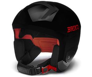 Briko, Helmet Unisexe Adulte, Shiny Black-Orange, M