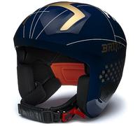 Briko, Helmet Unisexe Adulte, Shiny TANGAROA Blue-Gold-White, XL