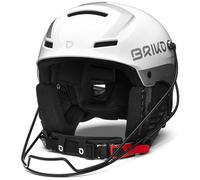 Briko, Helmet Unisexe Adulte, Shiny White-Silver, 62