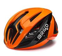 Briko Quasar Helmet Adulte Unisexe, Shiny Orange Flame, M
