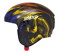 Briko - Vulcano 2.0 Graphik Shiny Cobalt Blue Yellow Orange Black - M - Casque de ski
