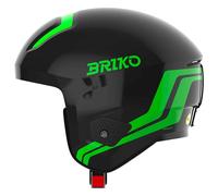 Briko - Vulcano 2.0 Mips Shiny Black Neon Green - S - Casque de ski