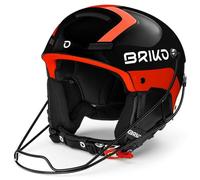 Briko (ZIOIO) Slalom Helmet Mixte, SH Black Orange Fluo, 52