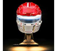 BRIKSMAX Éclairage LED pour casque LEGO Editions Scuderia Ferrari HP Charles Leclerc 43014 - Kit de lumière compatible pour briques de construction - Sans set Lego - Lumière décorative de qualité
