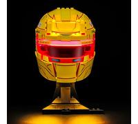BRIKSMAX Éclairage LED pour casque LEGO Editions Scuderia Ferrari HP Lewis Hamilton 43022 - Kit de lumière compatible pour briques de construction - Sans kit Lego - Lumière décorative de qualité