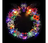 BRIKSMAX Éclairage LED pour couronne d'Halloween LEGO 40825, kit de lumière compatible pour briques de construction, sans kit Lego, lumière décorative de qualité supérieure pour modélisme, décoration
