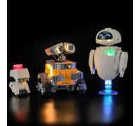BRIKSMAX Éclairage LED pour LEGO Disney Wall-E et EVE 43279, kit de lumière compatible pour blocs de construction, sans kit Lego, lumière décorative de qualité supérieure pour modélisme, décoration de