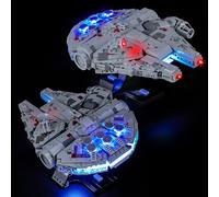 BRIKSMAX Éclairage LED pour LEGO STAR WARS Millennium Falcon (version tactile) 75375, kit de lumière compatible pour briques de construction - Sans kit LEGO, lumière décorative de qualité supérieure
