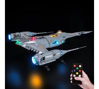 BRIKSMAX Éclairage LED pour LEGO Star Wars N-1 Starfighter du Mandalorien (version télécommandé) 75442, kit de lumière compatible pour blocs de construction - Sans kit Lego
