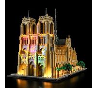 BRIKSMAX Kit d’éclairage à LED pour Lego 21061 Notre-Dame de Paris(Projecteur) - Compatible with Lego Architecture Blocs de Construction Modèle- Pas inclure l’Ensemble Lego
